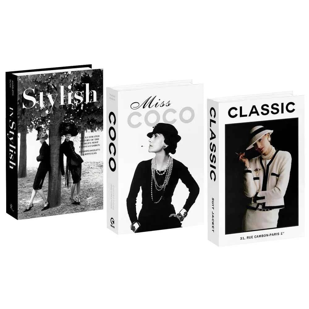 3pcs/lot Simulation Books for Decoration Luxury Home Decorative Living Room Bookcase Props Book Ornaments Home Shooting Props