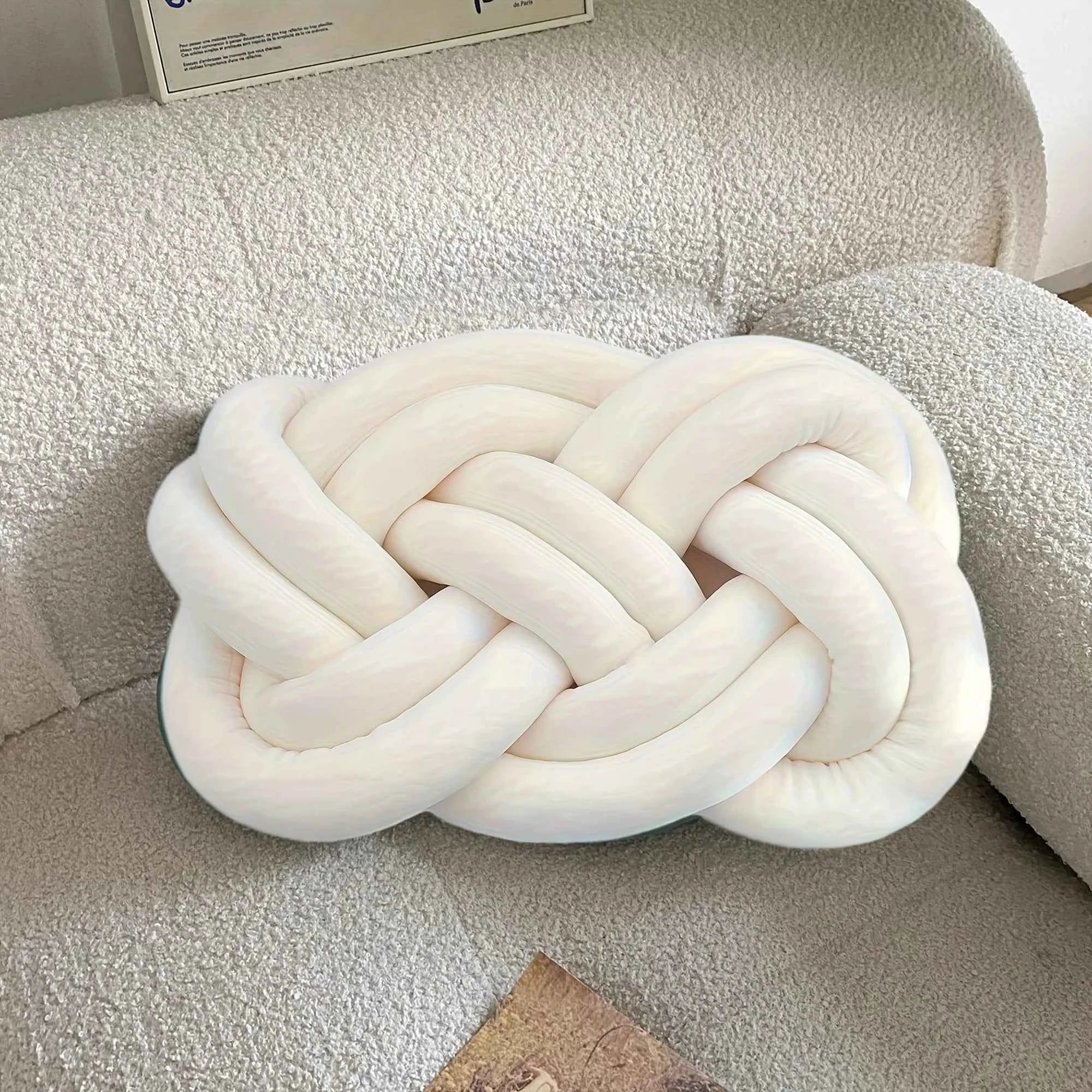 1pc Soft Decorative Knot Pillow for Couch and Bedroom Comfort and Style