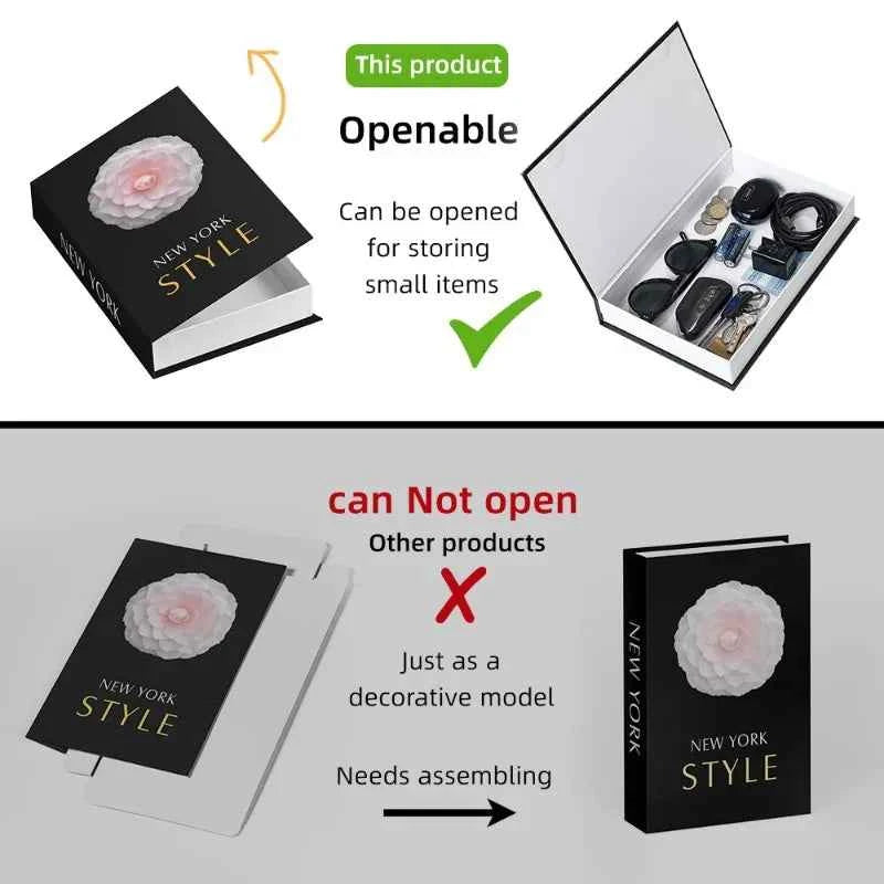 Fashion Art Openable Fake Books for Decoration Storage Box New Hotle Decorative Book for Living Room Simulation Books Home Decor