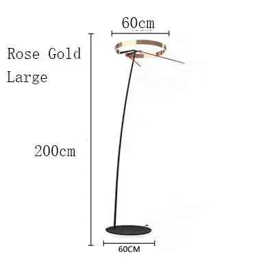 Ring Fishing Floor Lamp Room Decor Golden Long Pole Modern Simple LED Minimalist Light Luxury Designer Vertical Table Lamps
