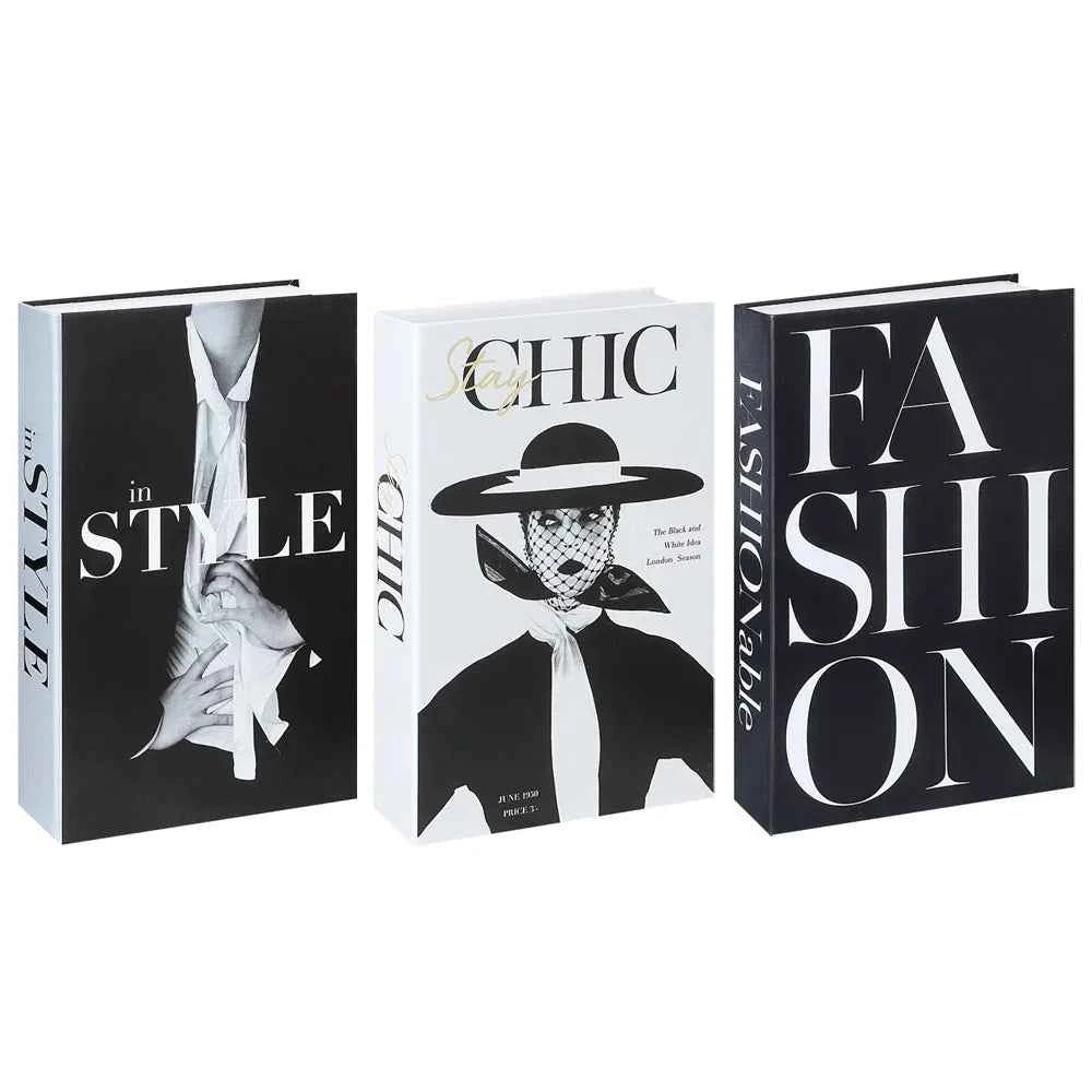 3pcs/lot Simulation Books for Decoration Luxury Home Decorative Living Room Bookcase Props Book Ornaments Home Shooting Props