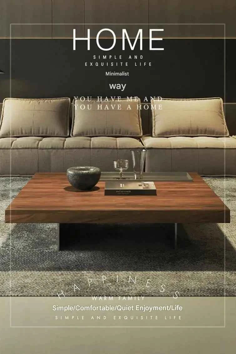 Industrial Aesthetic Coffee Table Organizer Designer Modern Italian Space Saving Side Table Simple Couchtischpatio Furniture