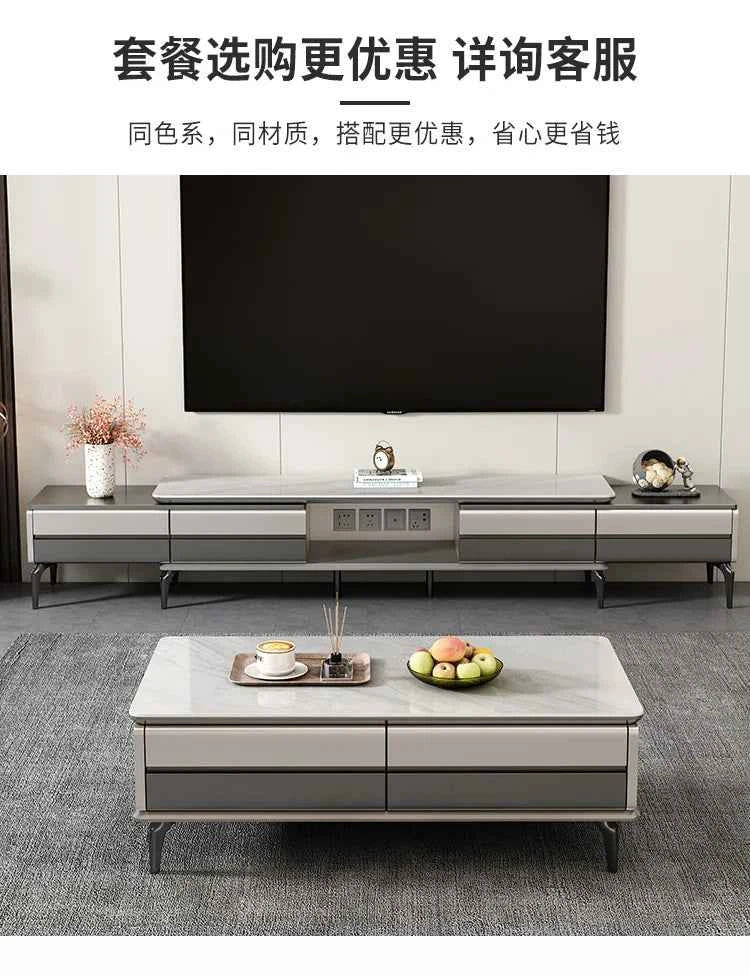 Aesthetic Modern Tv Stand Retractable Wood High End Nordic Tv Stand Mount Media Cabinet Mobili Per La Casa Home Furniture