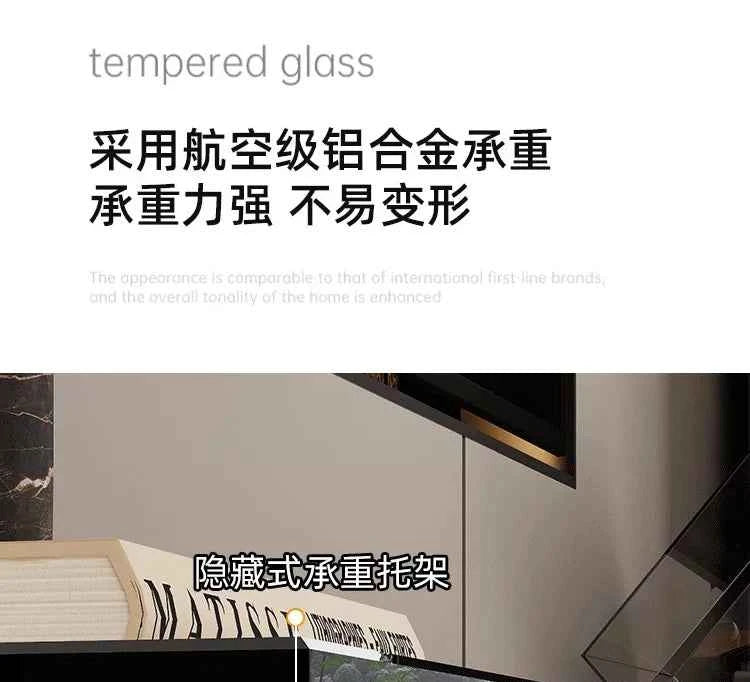 Glas Transparent Tv Table Cabinet Storage Luxury Floor Modern Tv Table Entertainment Center Meuble Television Salon Furnitures