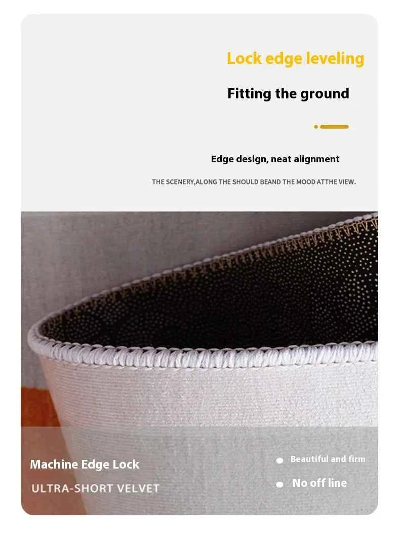 VIKAMA Premium Light Luxury Geometric Rug Living Room, Bedroom & Office Rug Easy-Care Lightweight Rug Home Decor