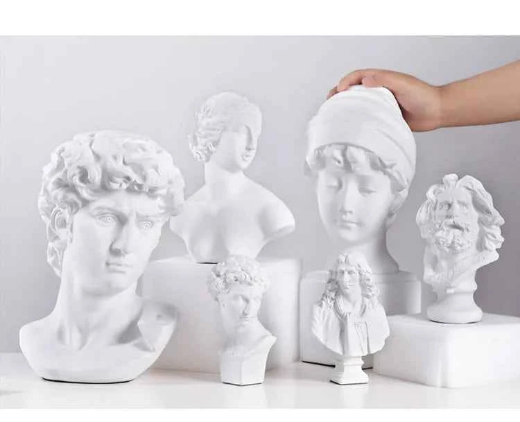 World Famous Statue Retro Art Resin Marseille Sculpture Sketch Model David Home Room Decoration Resin Office Decor Figurine