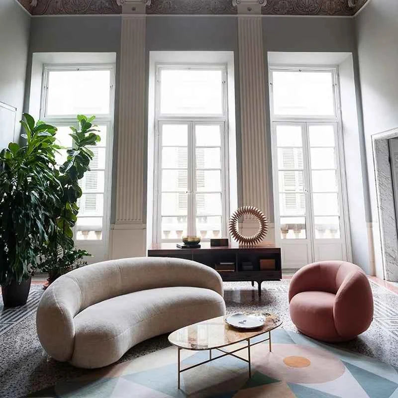 High Quality Curved 3 Seater Sofa Adults Waterproof Modern Luxury Christmas Sofa European Seating Divano Letto Home Furniture