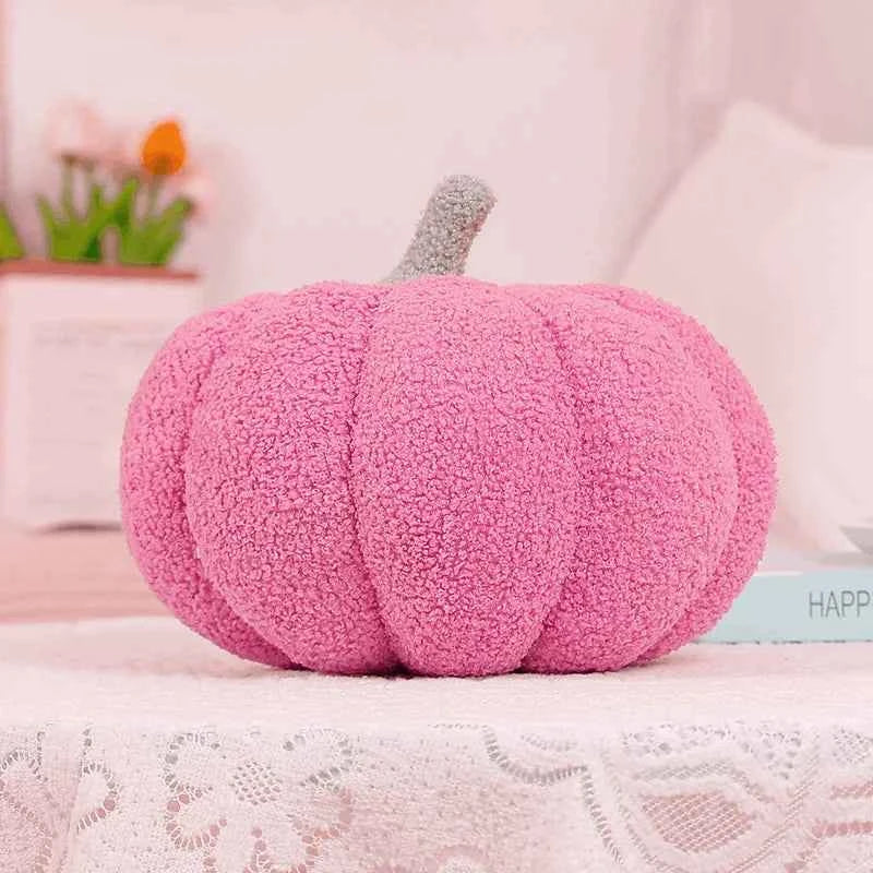 Thanksgiving Pumpkin Pillow, 3D Pumpkin Shaped Pillow Plush Pillow Decorative Pumpkin Throw Pillows for Autumn Fall Bedroom Sofa