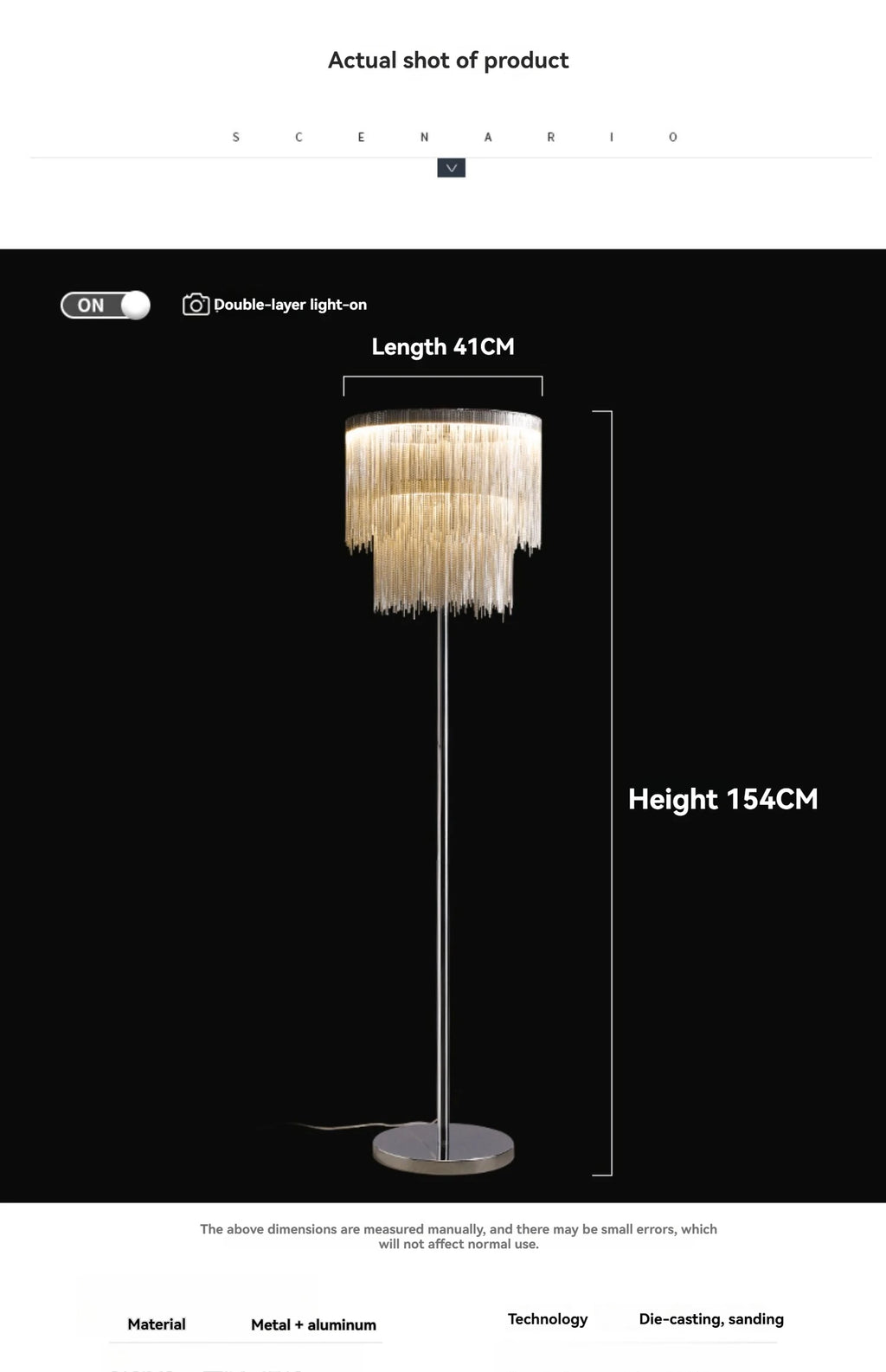 New Tassel Floor Lamp Living Room Bedside Light Luxury Bedroom Vertical Table Lamp Nordic Postmodern Simple Sofa Corner Art Lamp - The Homemakers Hub