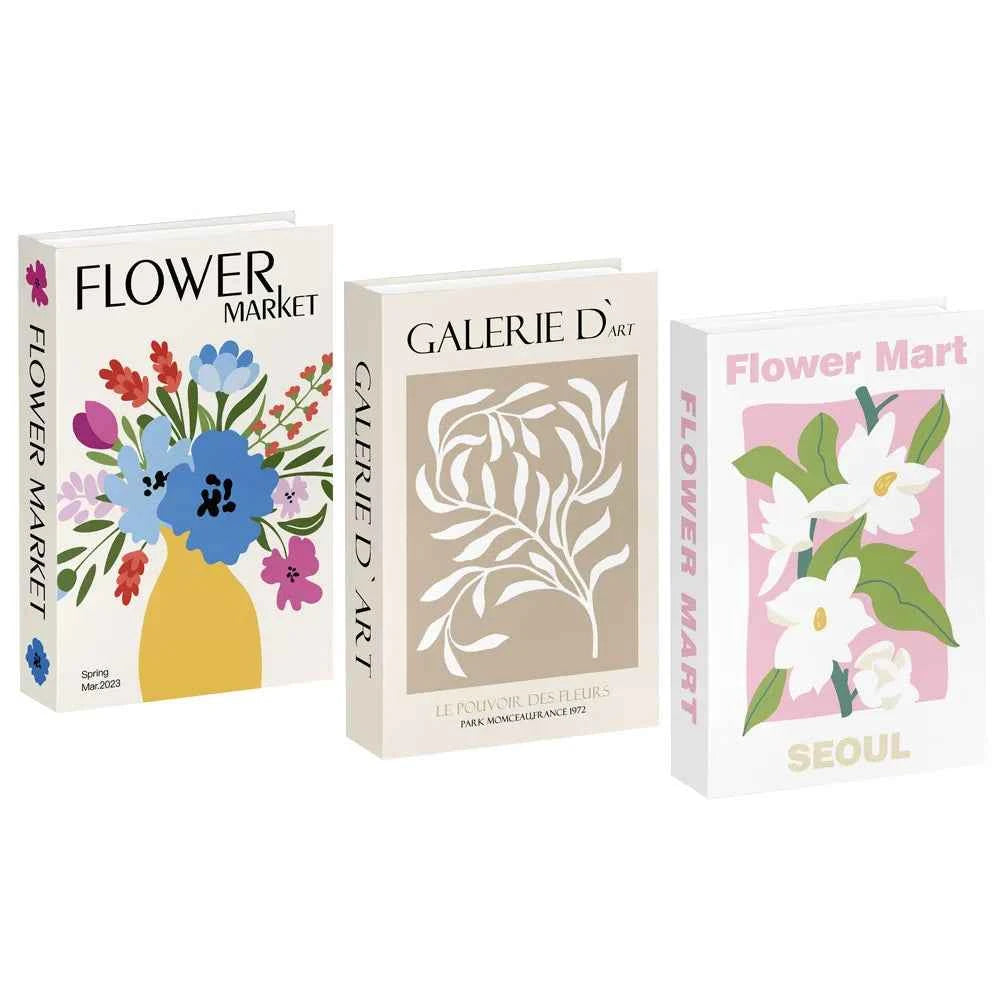 3pcs/lot Simulation Books for Decoration Luxury Home Decorative Living Room Bookcase Props Book Ornaments Home Shooting Props