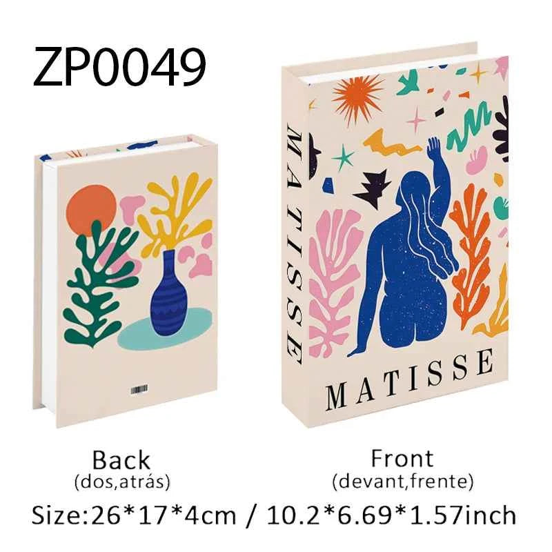 Matisse Fake Books For Decoration Luxury Decorative Books Box Abstract Coffee Table Bookshelf Bedroom Home Decor Picasso Bauhaus