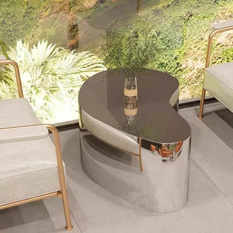 Metal Industrial Coffee Table Aesthetic Unique Minimalist Designer Side Table Modern Luxury Mesa Auxiliar Postmodern Furniture