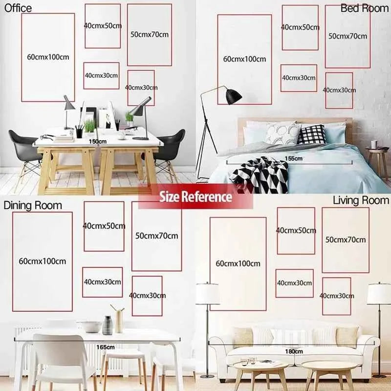 3pcs Modern Minimalist Wall Art Geometric Canvas Painting - Luxury Orange Circle Prints for Home Decor