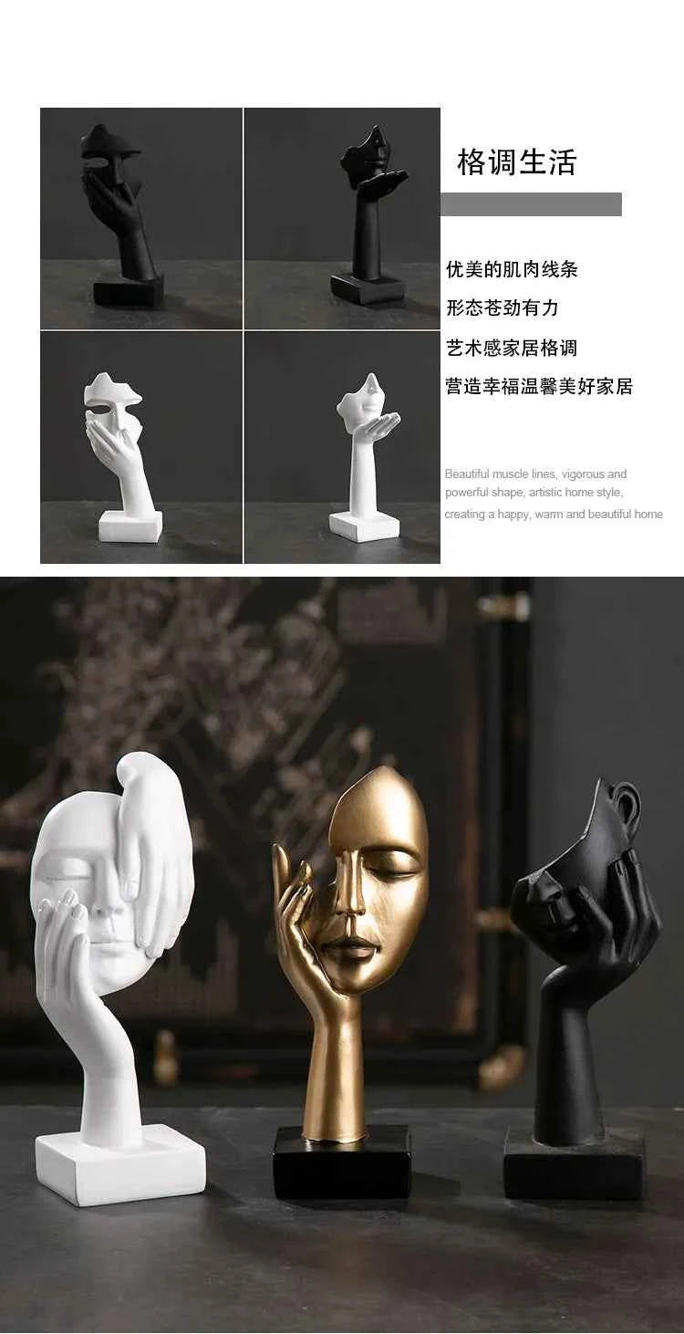 European crafts ornaments simple abstract figure sculpture office living room sculpture art decorations