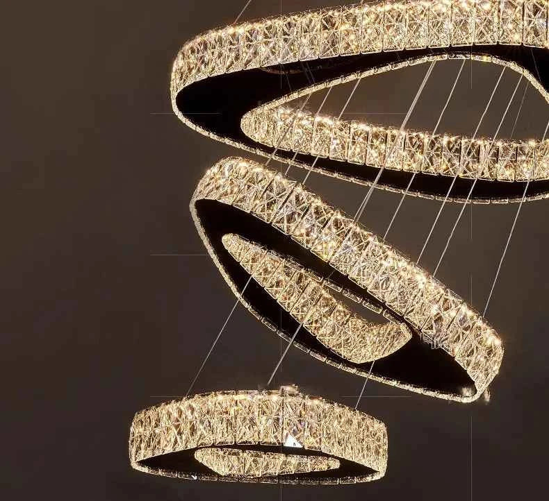 Modern Home Decoration Chandelier Villa Living Room Pendant Light Luxury Dining Room Stair Chandeliers Lustre Ceiling Chandelier