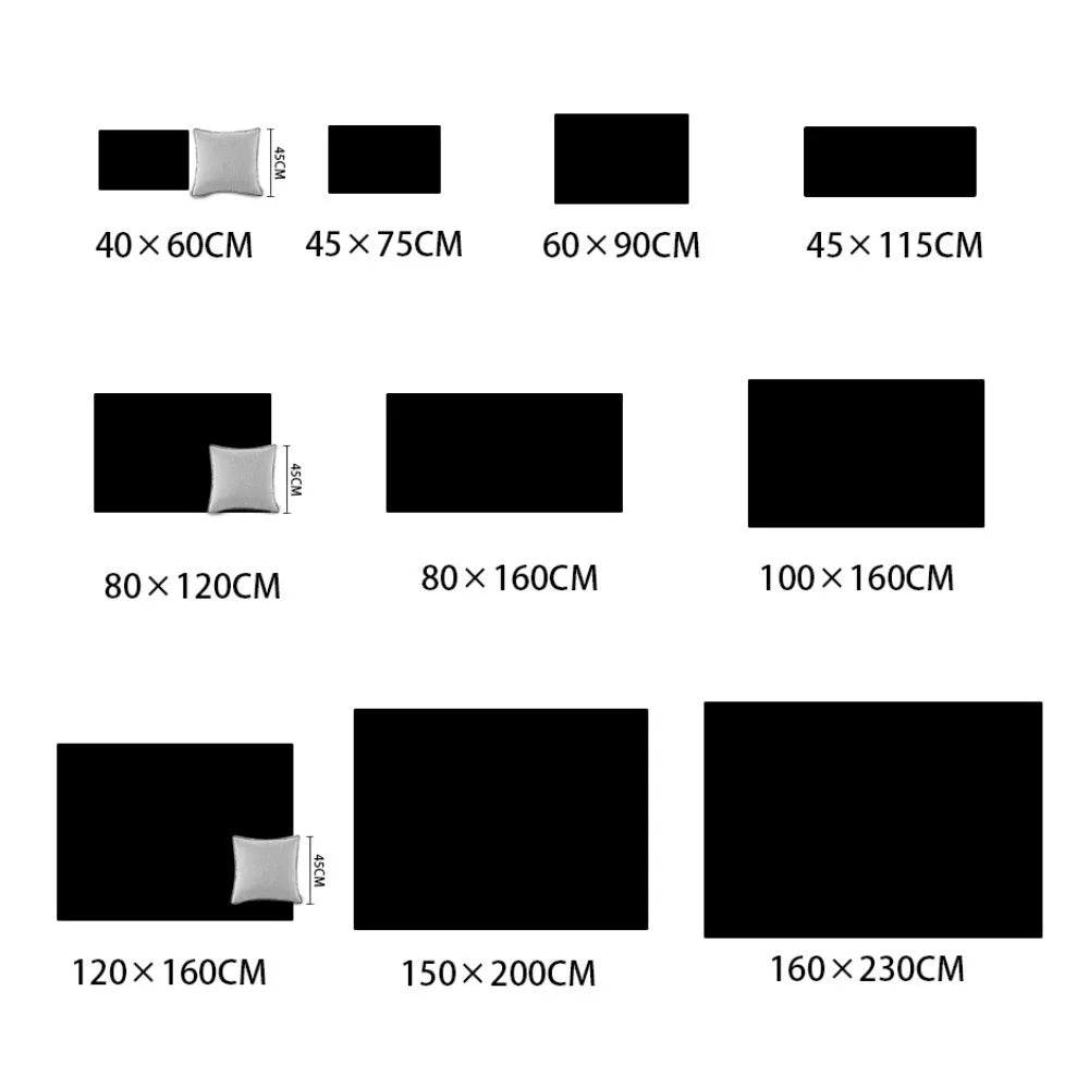 Machine Washable Shaggy Rug for Bedroom - Grey Fluffy Soft Area Carpet with Non-Slip Design