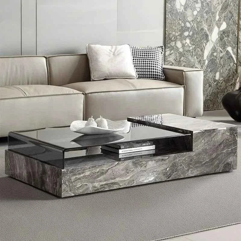Minimalist Clear Coffee Table Luxury Modern Nordic Designer Adjustable Coffee Table Cute Cheap Glass Couchtisch Home Furniture