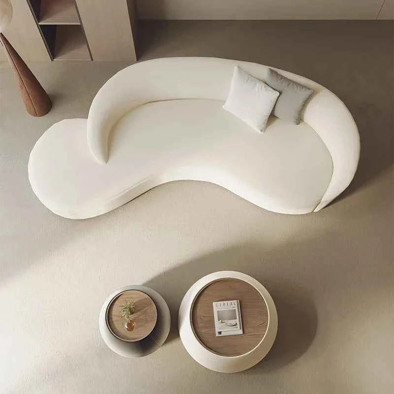 Small Cloud Living Room Sofas Children Nordic Modern Luxury Bedroom Sofas Lounge Corner Curved Wood Sillon Cama Home Furniture