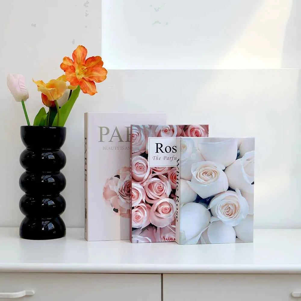 New 3Pcs/Set Multiple Size Fake Books Ornament Decorative Fake Book For Home Bookshelf Decor Living Room Coffee Table Books