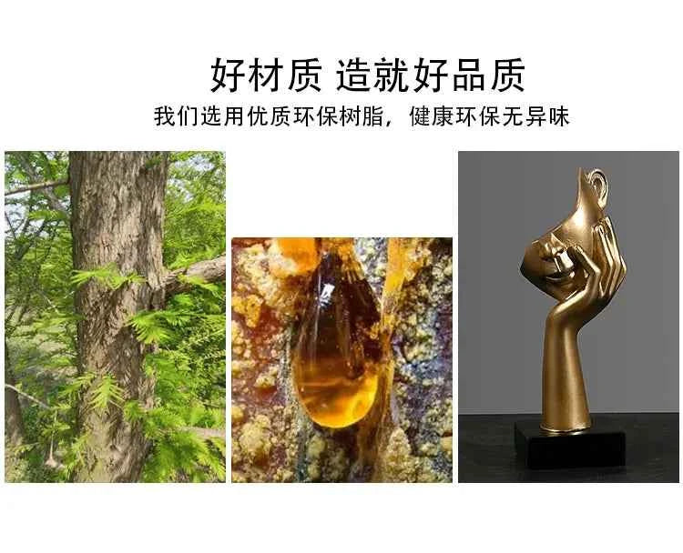 European crafts ornaments simple abstract figure sculpture office living room sculpture art decorations