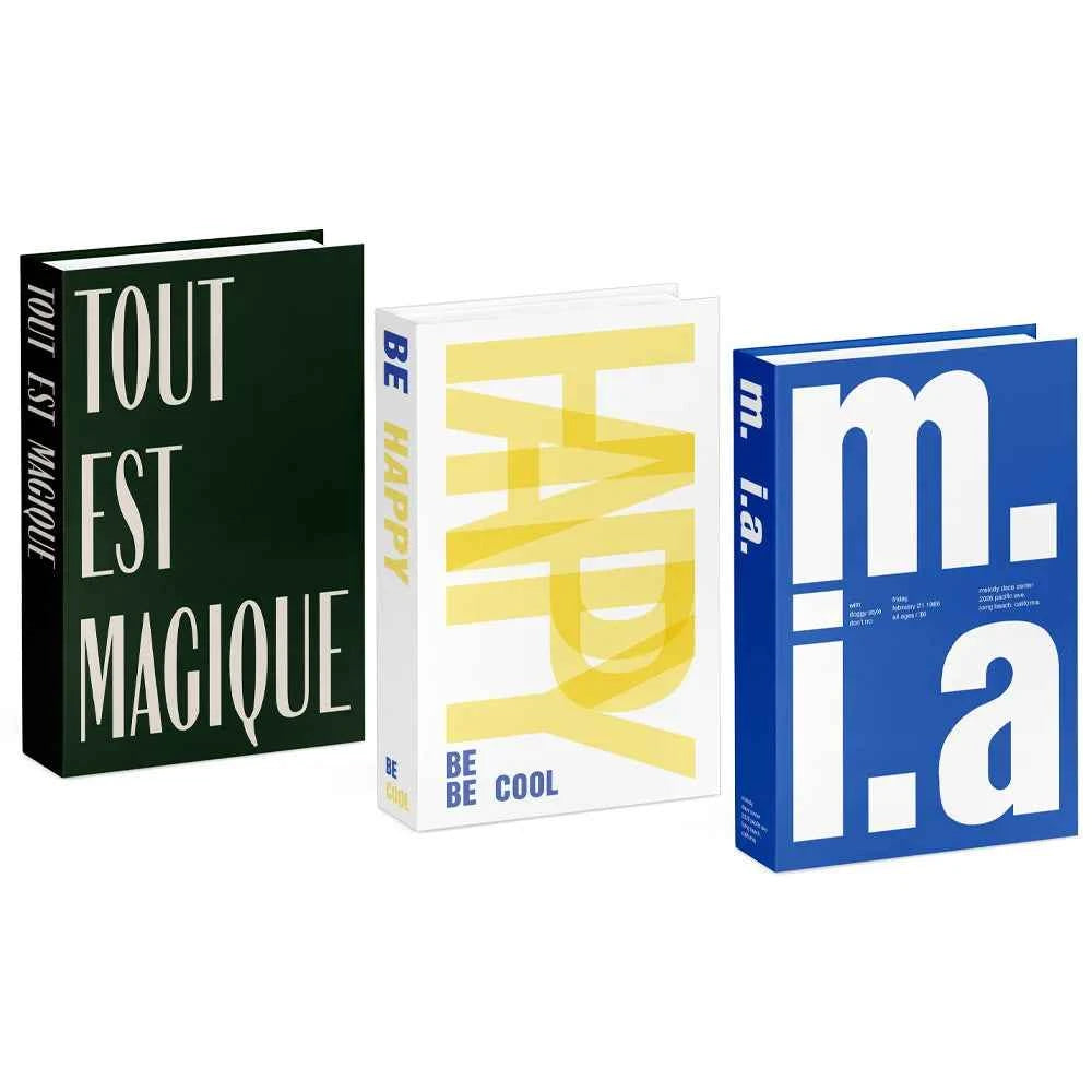 3pcs/lot Simulation Books for Decoration Luxury Home Decorative Living Room Bookcase Props Book Ornaments Home Shooting Props