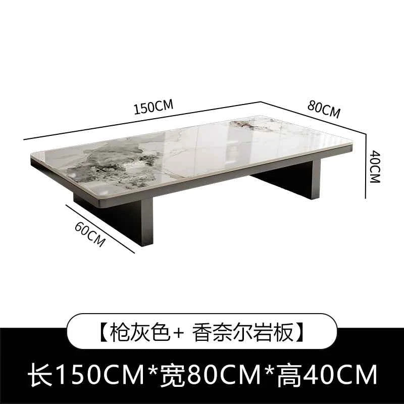 Modern Minimalist Coffee Table - Unique Italian Simple Side Table for Bedroom and Home Furniture