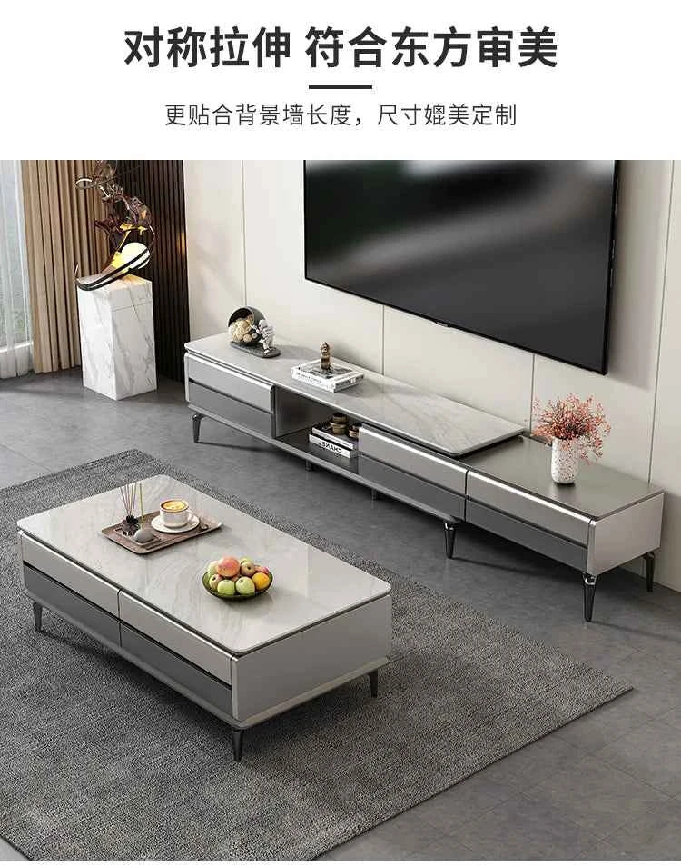 Aesthetic Modern Tv Stand Retractable Wood High End Nordic Tv Stand Mount Media Cabinet Mobili Per La Casa Home Furniture