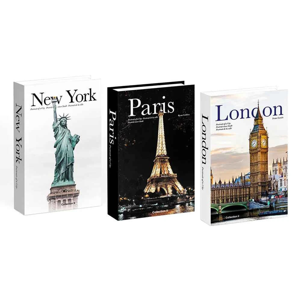 3pcs/lot Simulation Books for Decoration Luxury Home Decorative Living Room Bookcase Props Book Ornaments Home Shooting Props