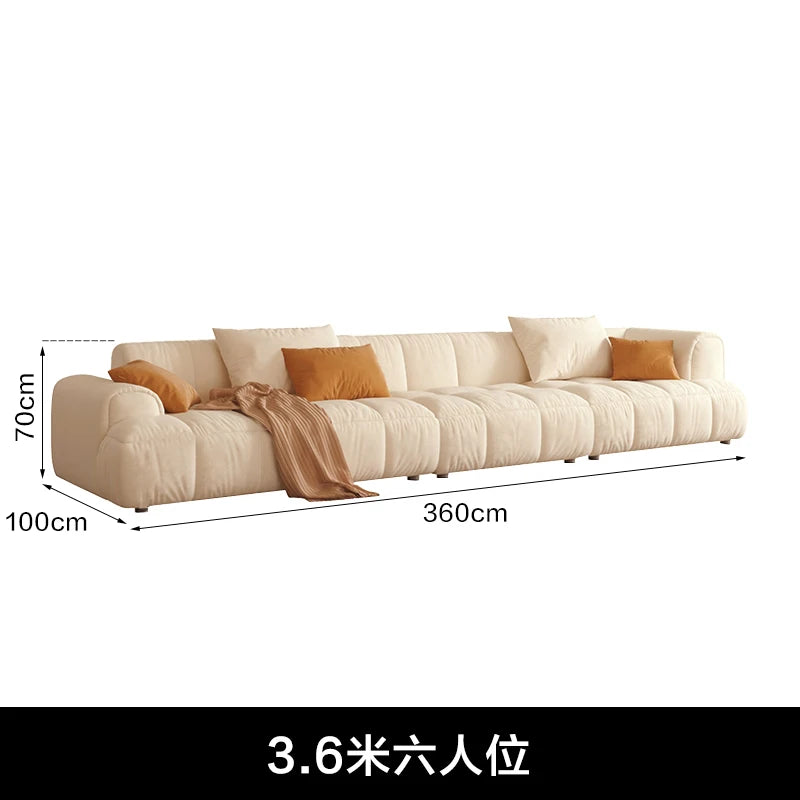Nordic Minimalist Sofa 2 Seater Pillows Family Apartment Romantic Foot Stool Canape Living Room Furniture