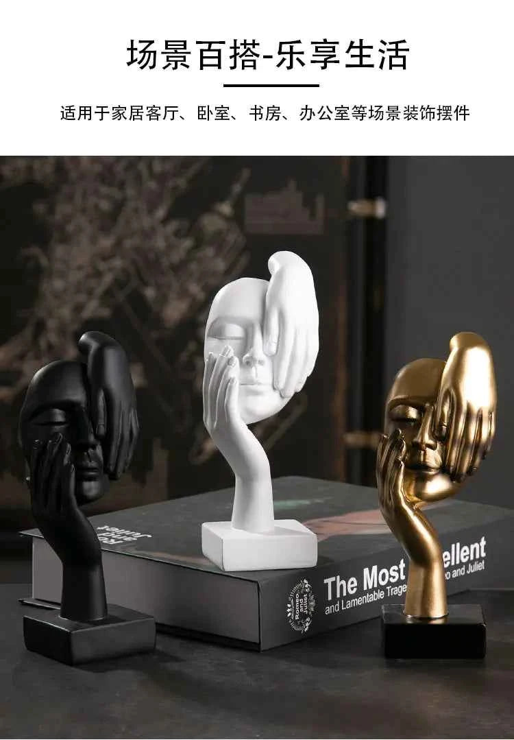 European crafts ornaments simple abstract figure sculpture office living room sculpture art decorations