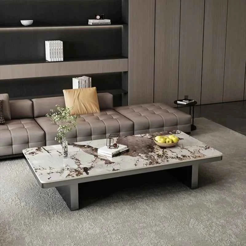 Modern Minimalist Coffee Table - Unique Italian Simple Side Table for Bedroom and Home Furniture