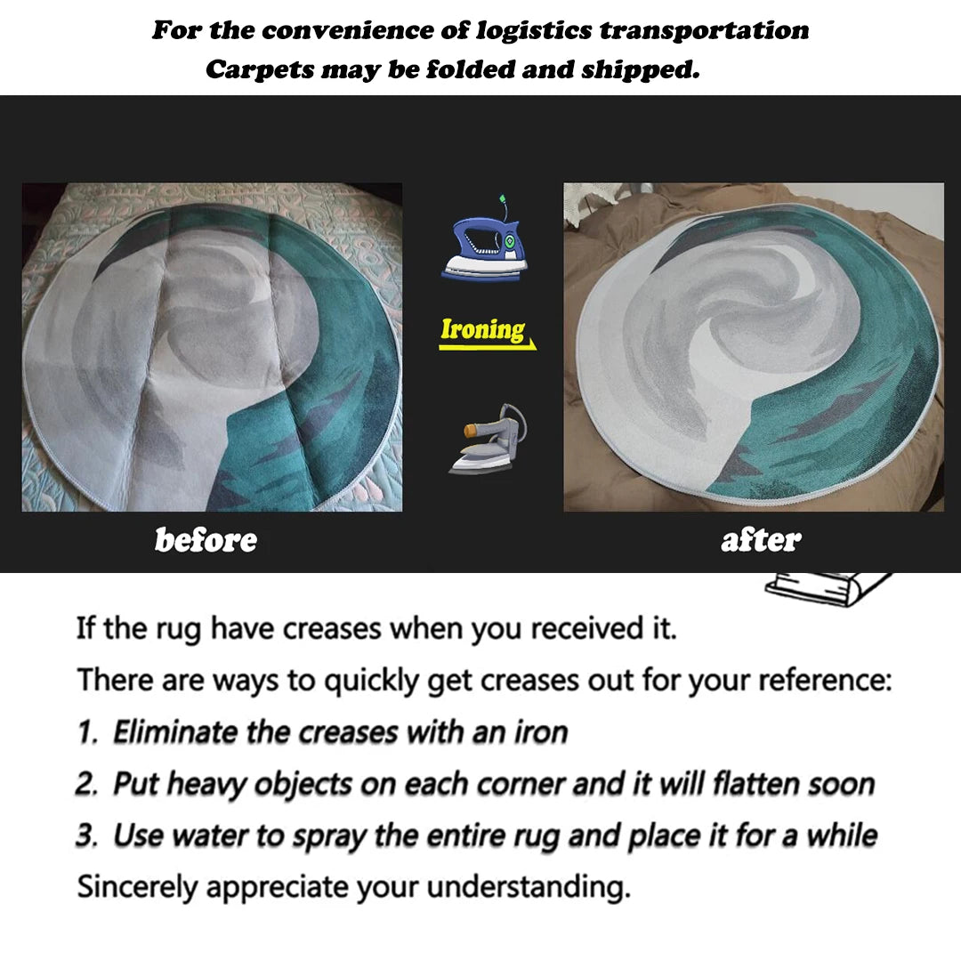 VIKAMA Luxury Anti-Slip Carpet for Home Living Room, Bedroom, and Sofa Decoration