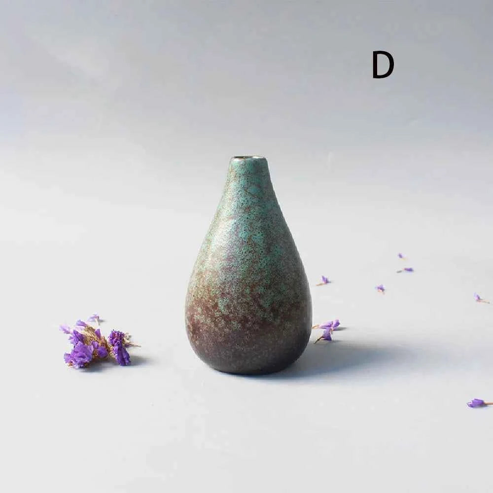 Ceramic Small flower Vase Home Decoration Crafts Tabletop Ornament Simplicity Japanese-style Decoration