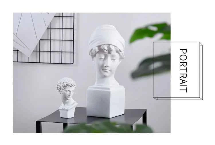 World Famous Statue Retro Art Resin Marseille Sculpture Sketch Model David Home Room Decoration Resin Office Decor Figurine