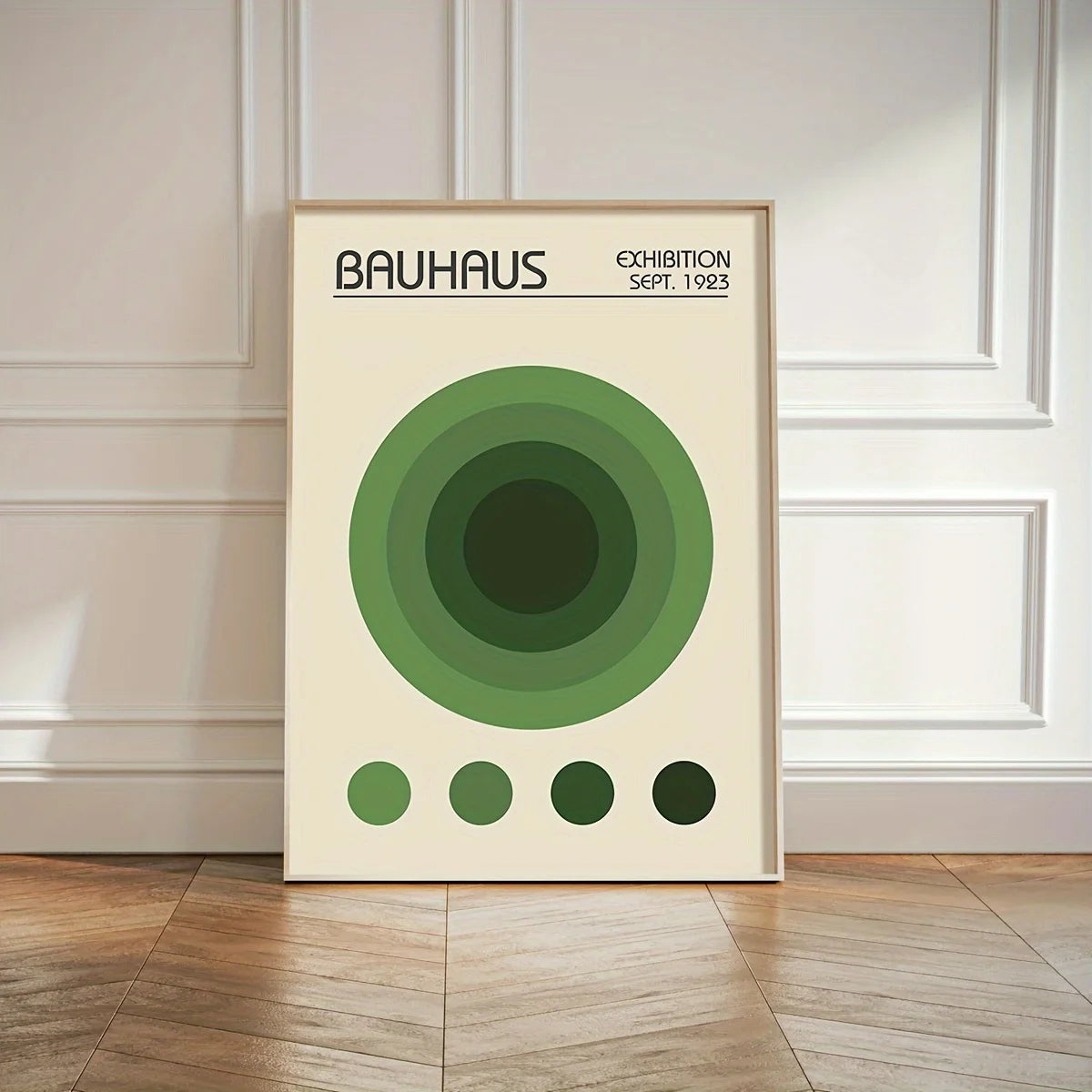 3pcs Bauhaus Geometric Wall Art Prints, Minimalist Modern Posters, Mid-Century Artwork for Home Decor, Unframed Canvas Art Set