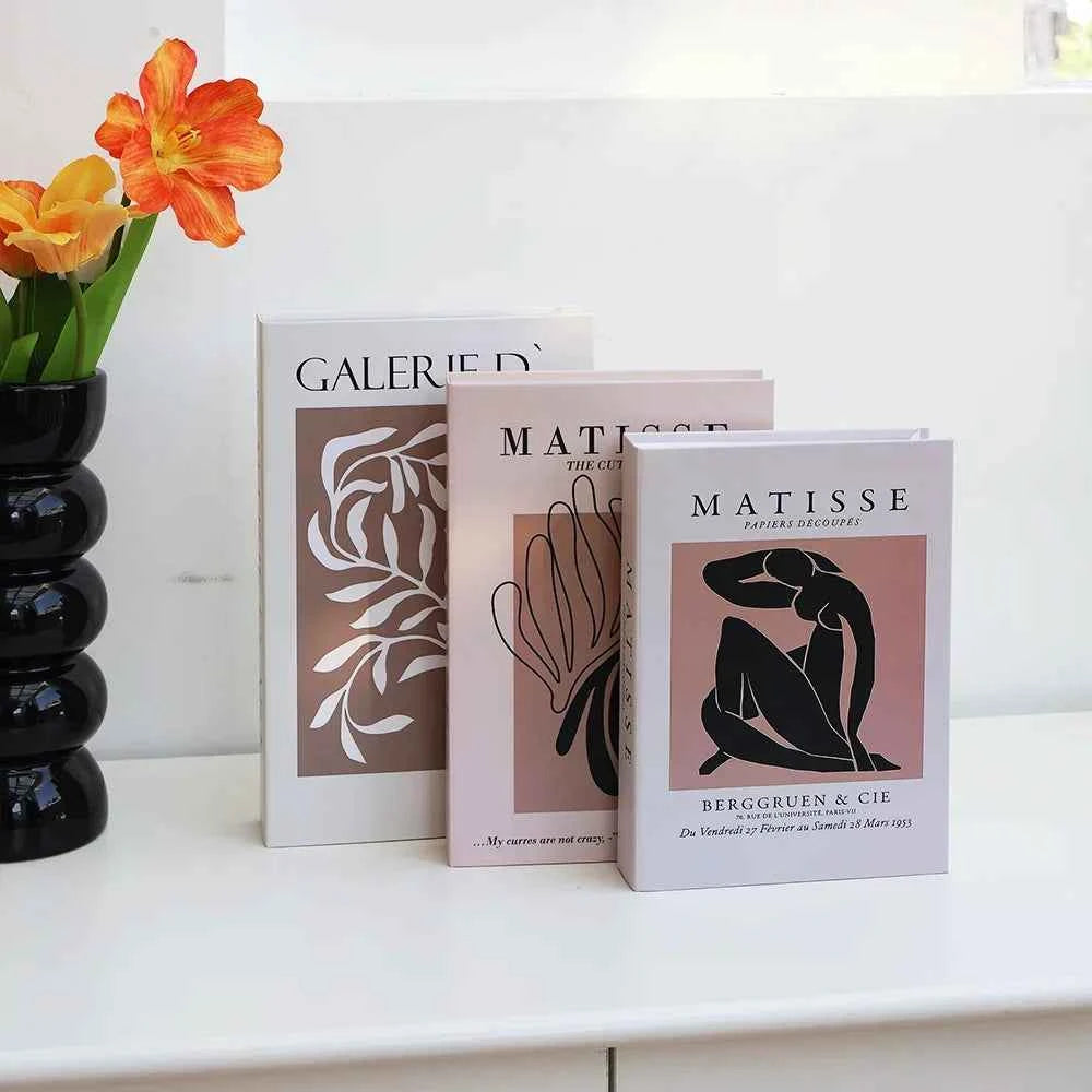 New 3Pcs/Set Multiple Size Fake Books Ornament Decorative Fake Book For Home Bookshelf Decor Living Room Coffee Table Books