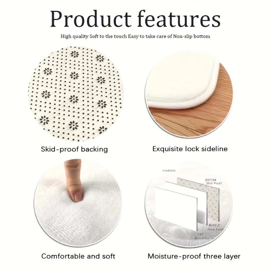 VIAKMA Creamy Flannel Carpet Living Room Luxury High-End Sofa Coffee Table Rug Bedroom Floor Mat Home Decoration - The Homemakers Hub