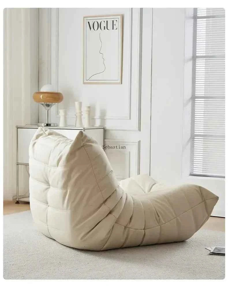 Caterpillar Velvet Sofa - Comfortable Lounge Chair for Small House Living Room, Bedroom, Store, and Balcony