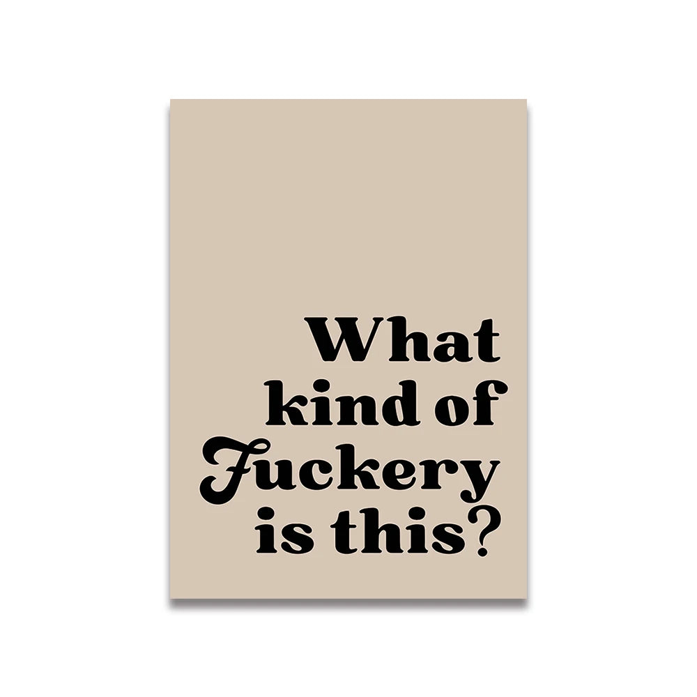 Simplicity Vintage Pink Canvas Wall Art - Cartoon Print Posters for Home Decor, Living Room & Bedroom