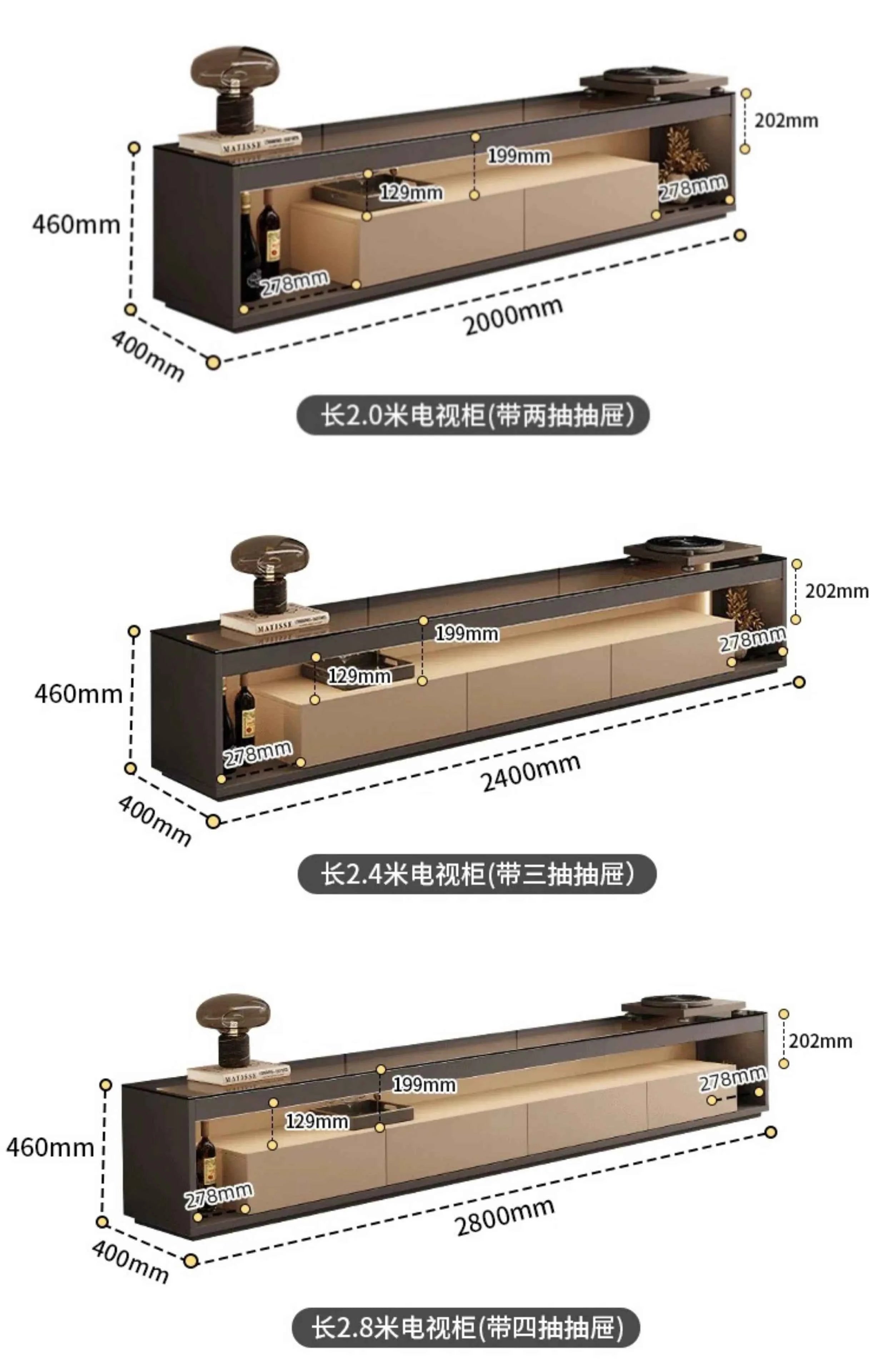 Glas Transparent Tv Table Cabinet Storage Luxury Floor Modern Tv Table Entertainment Center Meuble Television Salon Furnitures