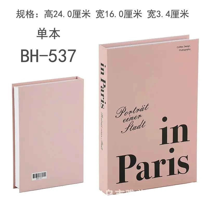 Home Decor Ornaments Living Room Study Soft Prop Book Box Luxury Coffee Table Books Modern Fake Books for Decoration