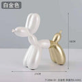 Modern Minimalist Balloon Dog Sculpture Living Room TV Cabinet Decor Resin Art