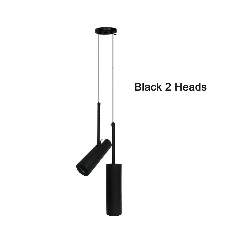 Nordic Modern LED Hanging Lamp Dining Room Decor Restaurant Bar Coffee Bedroom Study Black Pendant Lights Adjustable Lampshade - The Homemakers Hub