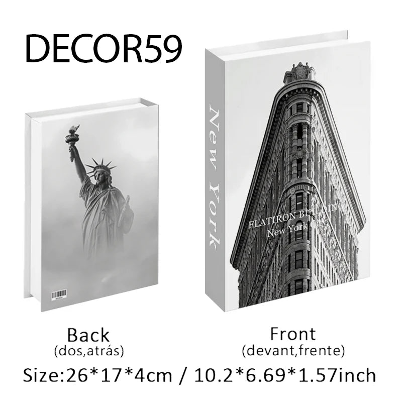 Fashion Fake Books Decoration Home Club Hotel Room Designer Books Coffee Table Books Box Simulation Prop Books Desktop Ornaments - The Homemakers Hub