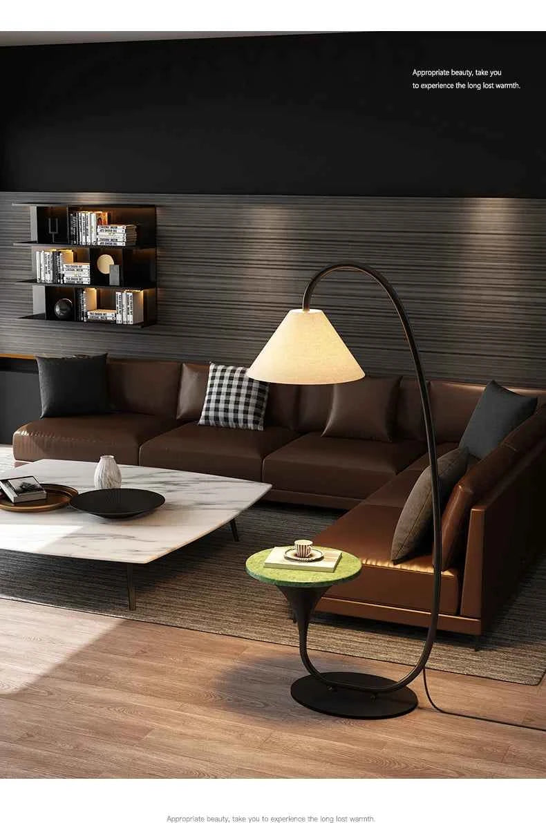 Nordic Modern High-End Fishing Lamp Floor Lamp Living Room Sofa Side Standing Lamp Antique Shelf Lamp LED Decorative Floor Light