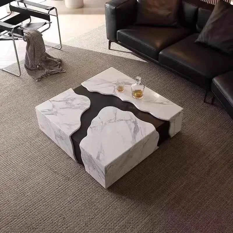 Modern Luxury Coffee Table Books Designer Bedroom Simple Clear Coffee Table Aesthetic Minimalist Glass Couchtisch Furniture