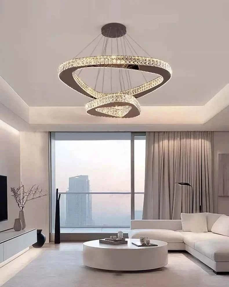 Modern Home Decoration Chandelier Villa Living Room Pendant Light Luxury Dining Room Stair Chandeliers Lustre Ceiling Chandelier