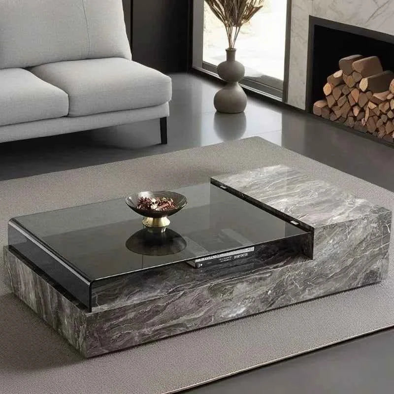 Minimalist Clear Coffee Table Luxury Modern Nordic Designer Adjustable Coffee Table Cute Cheap Glass Couchtisch Home Furniture