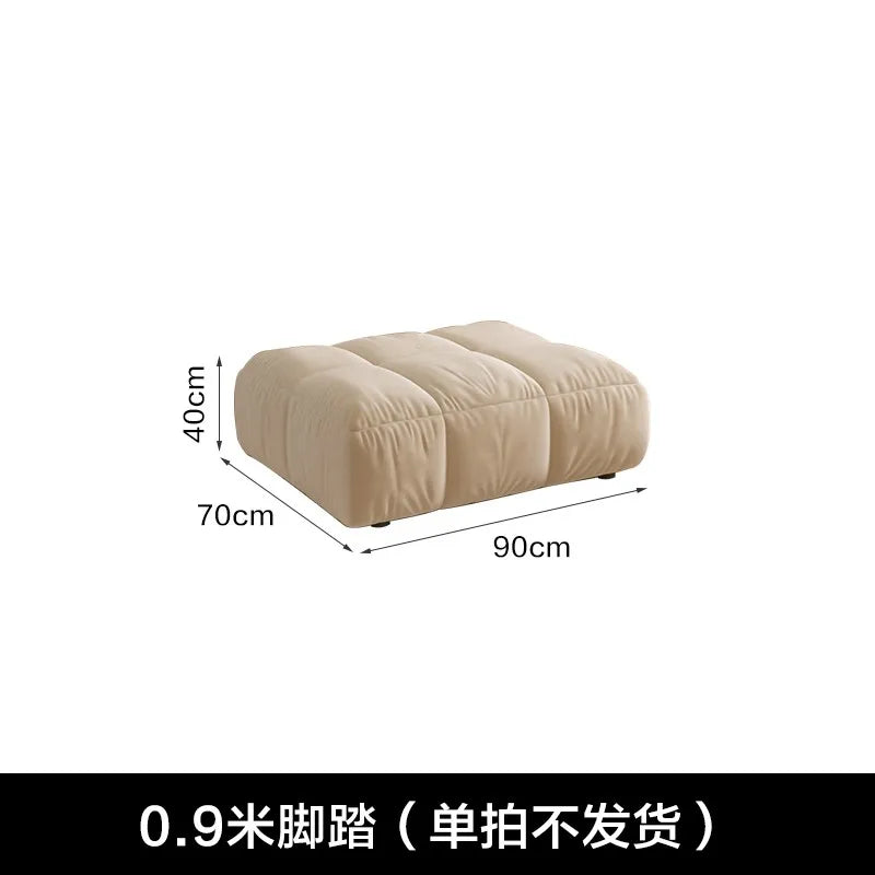 Nordic Minimalist Sofa 2 Seater Pillows Family Apartment Romantic Foot Stool Canape Living Room Furniture