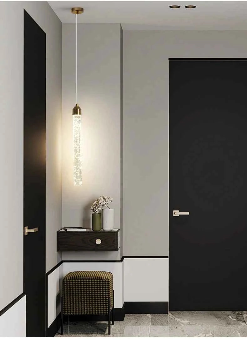 Luxury Crystal Pendant Light with Gold Fixtures Crystal Hanging Lamp  for Living Room Bedroom Dining Room Modern Home Decor